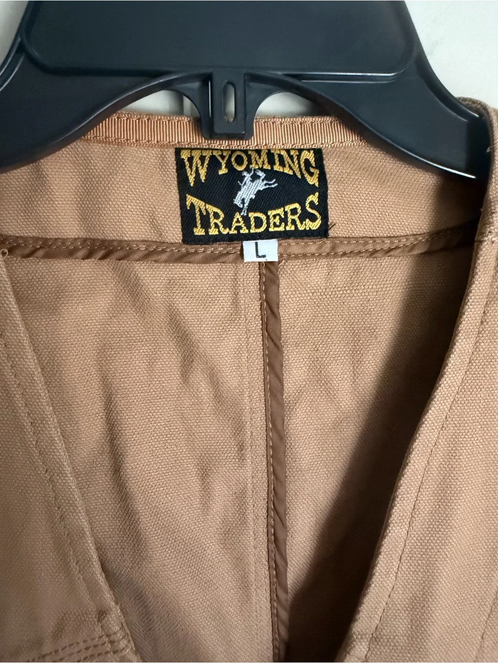 Wyoming Trader Mens Concealed Carry Texas Canvas Vest L rodeo barncore outdoors